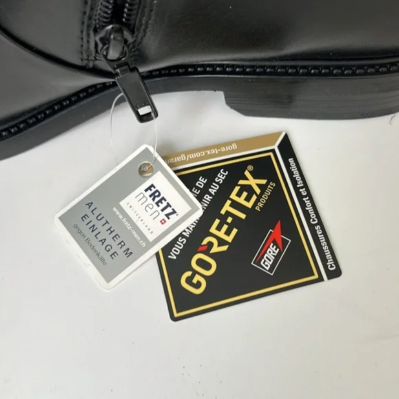 Fretz Men's Black Leather Boots NWT - 7 1/2 - Picture 11 of 14